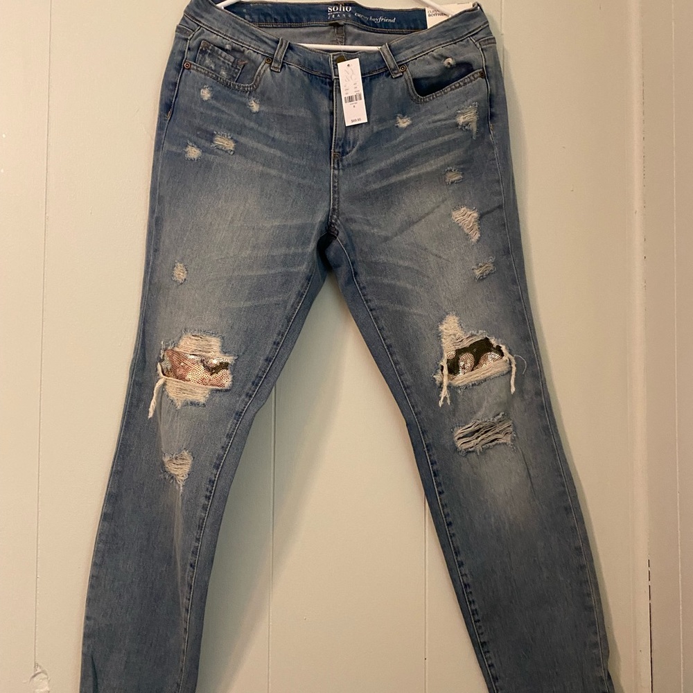NWT SOHO from NY and company ripped and distressed jeans